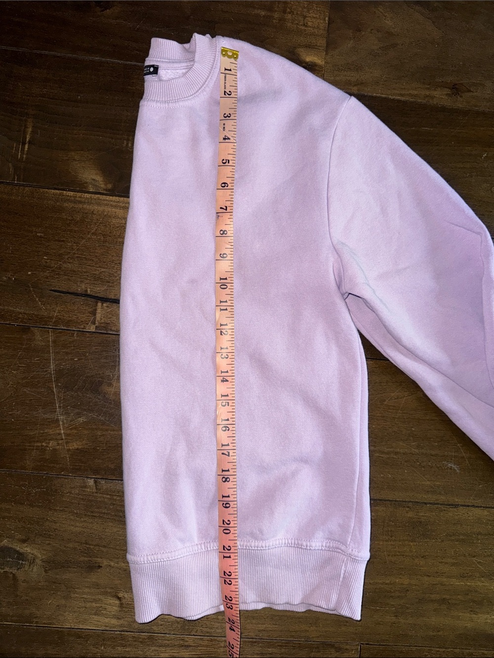 Women's Classic Crewneck Sweater in Light Lavender - Picture 4 of 4